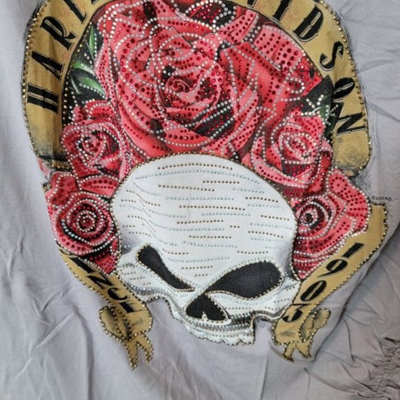 Harley-Davidson Tops - Harley Davidson bling Willie G huge shirt